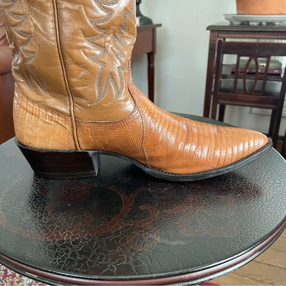 Nocona Teju Lizard Western Boots men’s size 10B - Picture 5 of 13